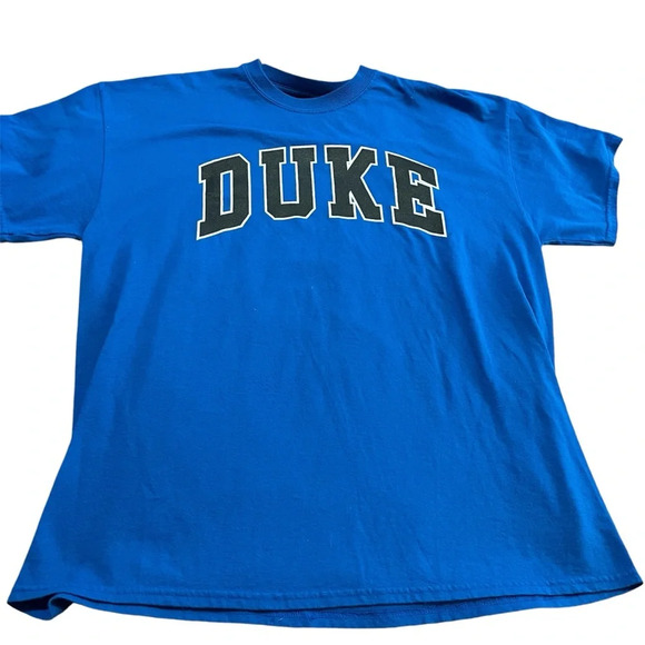 Duke Blue Devils Shirt Mens Size XL Extra Large Spellout NCAA Tee Basketball - Picture 1 of 7